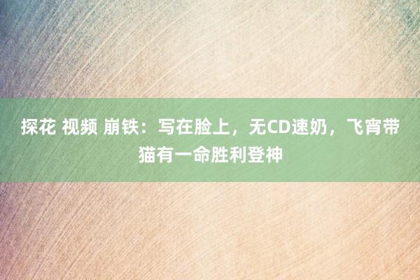 探花 视频 崩铁：写在脸上，无CD速奶，飞宵带猫有一命胜利登神