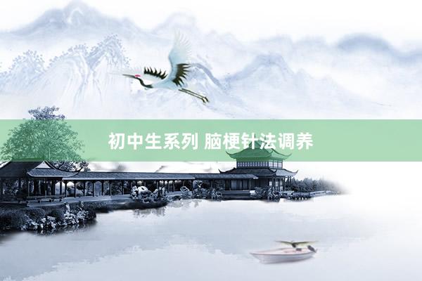 初中生系列 脑梗针法调养